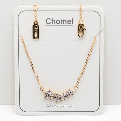 Singapore chomel Necklace With drill ins A small minority design clavicle Valentine's Day gift customized