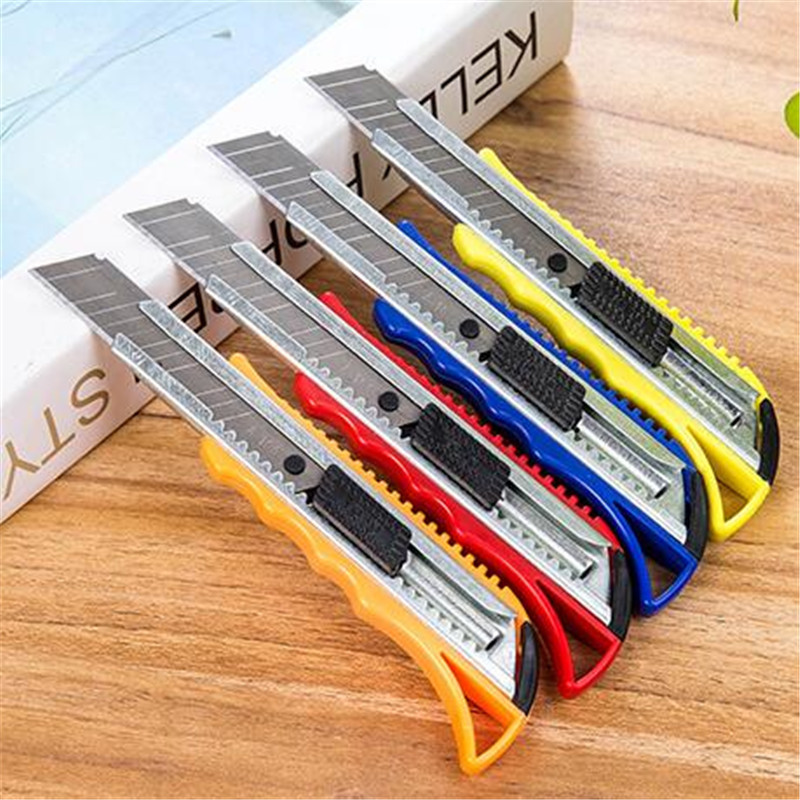 美工刀 可爱迷你糖果色美工刀 不锈钢板刀小刀工具刀 学生文具