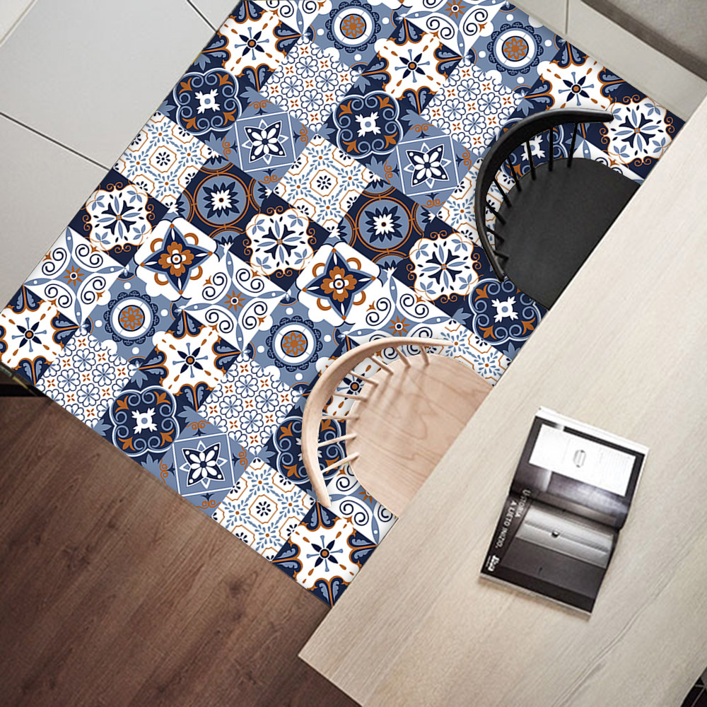 Of Vatican Pattern Simulation Tile Stickers For Home Renovation, Kitchen And Bathroom Decoration, Self-adhesive Peel-off Wall Stickers