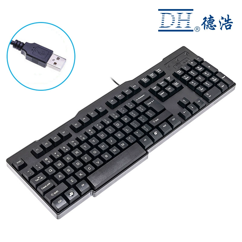 Кабель DH Dehao KB-702 компьютерный клавиатура стол типа офис бытовой оптом PS/2 Юанко USB