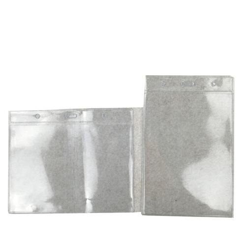 Large soft film PVC badge, transparent ID card holder, custom-made various sizes of factory direct sales label holder