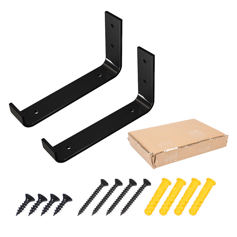 2 unids metal laminado soporte marco Hierro forma triángulo tamaño acero L ángulo pared instalación invisible soporte Marco europeo y americano