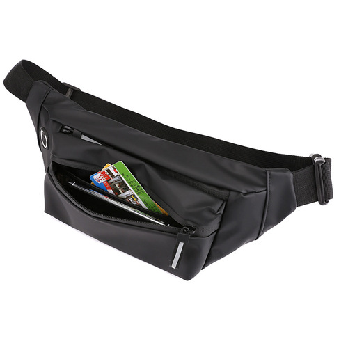Waterproof Men's Waist Bag, Personalized Casual Outdoor Sports Single Shoulder Crossbody Bag, Fashion Korean Version Trendy Cycling Bag