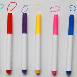 厂家特惠白板笔 可擦白板笔 环保儿童白板笔 爱思恋黄紫粉墨水