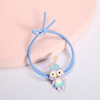 Glowing cartoon elastic cute hair rope, hair accessory, Korean style, with little bears