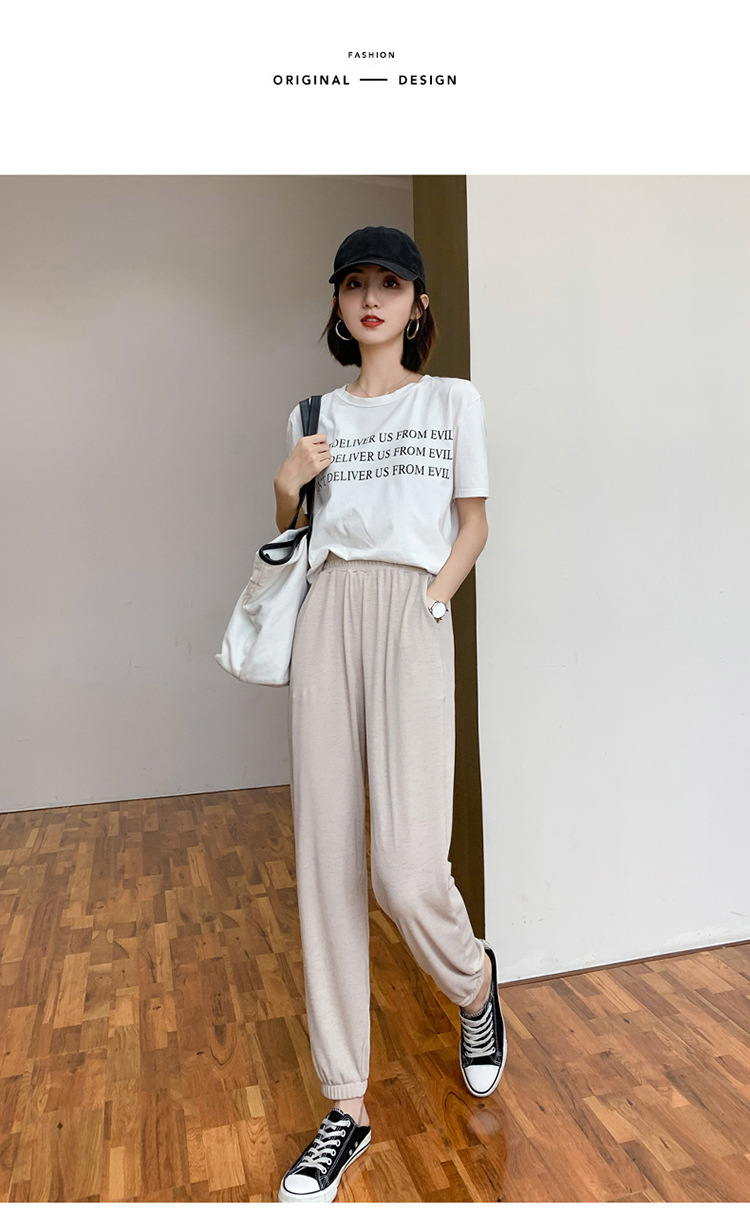 Pantalon léger femme en coton - Ref 3430172 Image 24