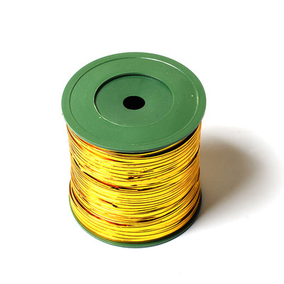 Venta al por mayor cinta mágica de alambre de color lazo de alambre ramo de embalaje bolsa de pan regalo caramelo cuerda de sellado rollo grande