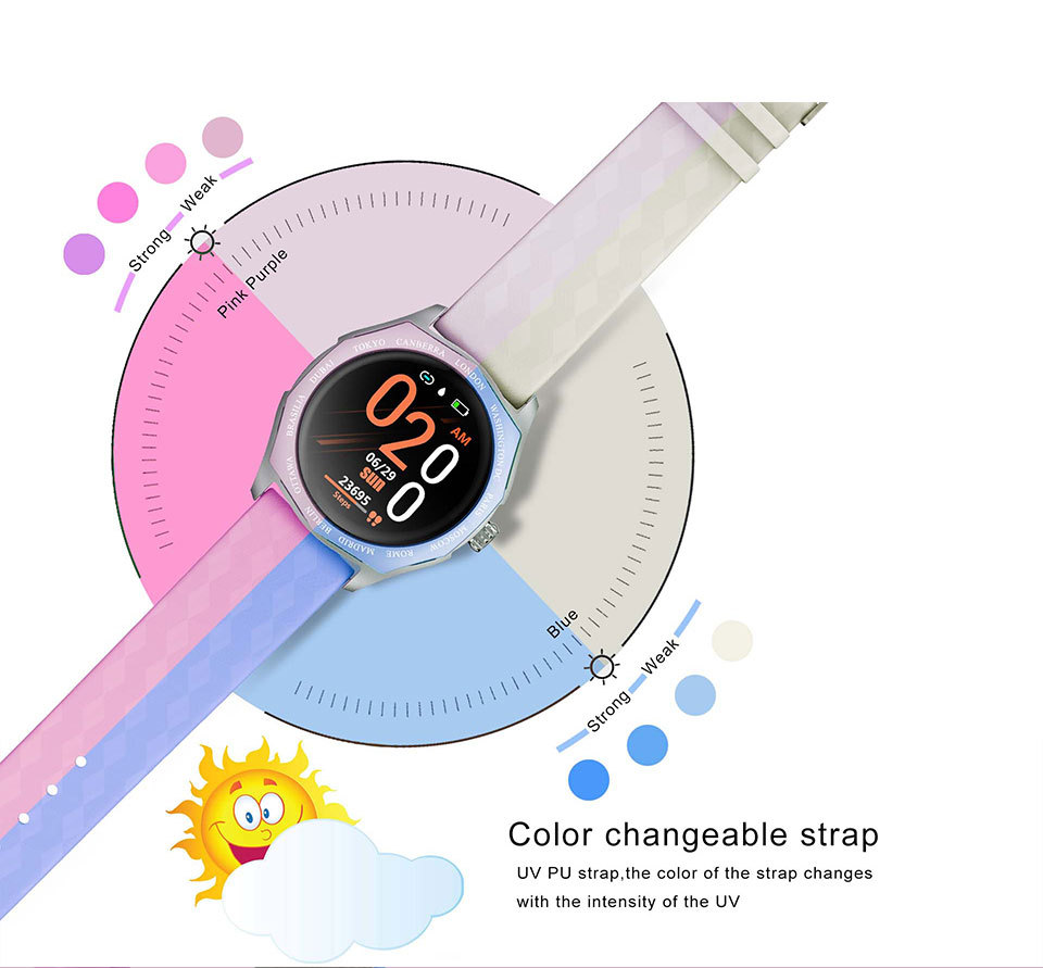V18SmartWatches Farbbildschirm Wasserdicht Touchscreen Fitness_voghion.com