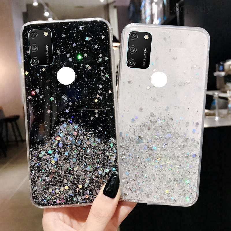 For Enjoy 8E/Glory 10 Glitter Huawei 9A Glitter Dropping Glue Mobile Phone Case Play 7 Drop-resistant Case Protective Jacket