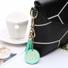 Genuine keychain with tassels for mother's day, pendant with letters, Korean style, Birthday gift, internet celebrity