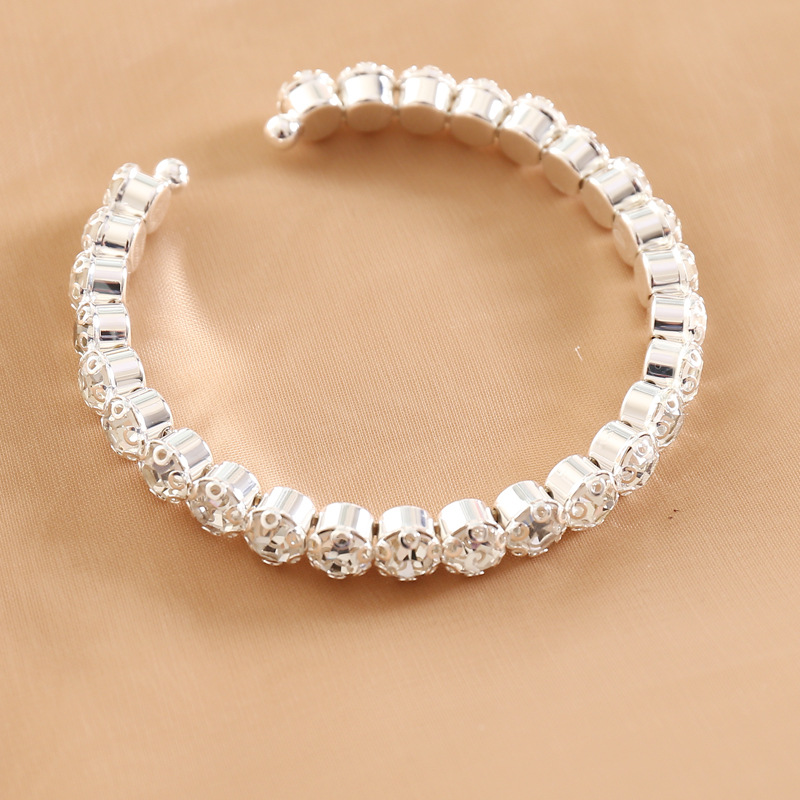 full diamond elastic bracelet