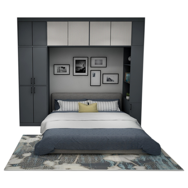 尚铝居全铝家居定制卧室一体衣柜现代简约风格小户型组合储物吊柜