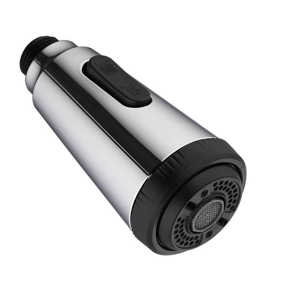 外贸厨房菜盆水龙头抽拉头配件 4功能切换节水龙头抽拉花洒喷头