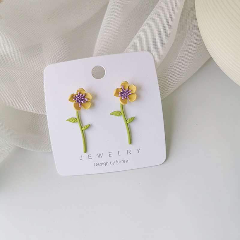 Nouveau D'été Frais Fille Douce Tridimensionnelle Fleur Boucles D'oreilles Personnalisé Et Mori Art Dame Boucles D'oreilles Populaire Boucles D'oreilles display picture 6