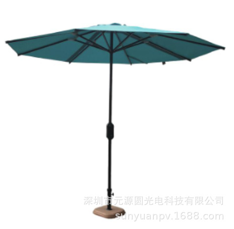 CIGS太阳能充电伞户外太阳能伞LED灯伞手机充电伞太阳能发电伞