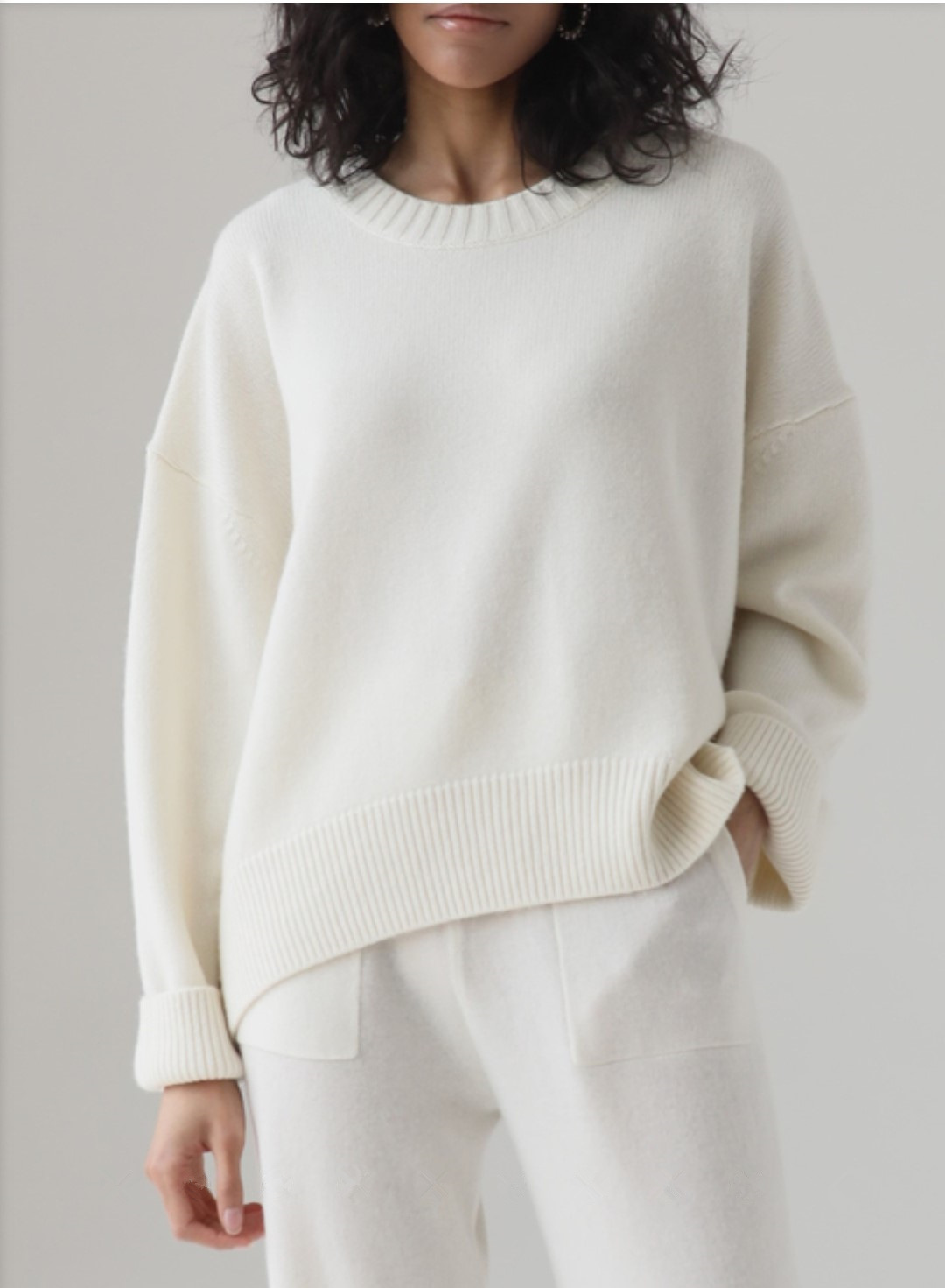 Pure Color Classic Knitted Casual Pullover Sweater Nihaostyles wholesale clothing vendor NSHML75513