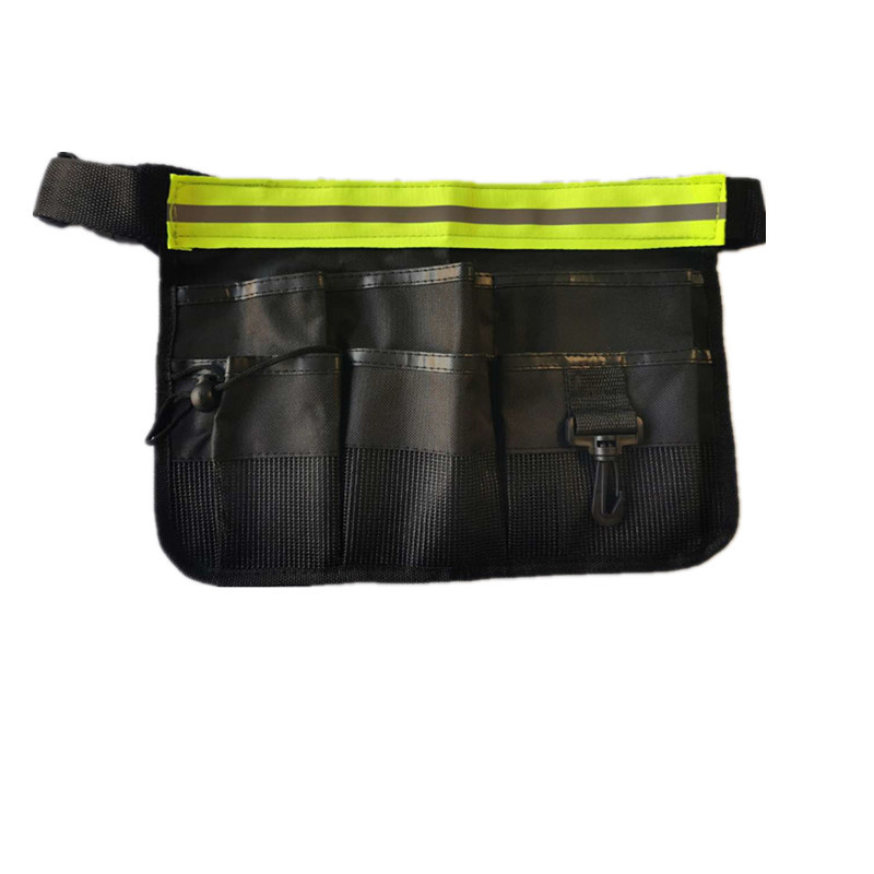 Fábrica de equipaje en stock bolsa de herramientas de la cintura kit Oxford paño de limpieza bolsa de herramientas de doble capa cremallera propiedad Square shop