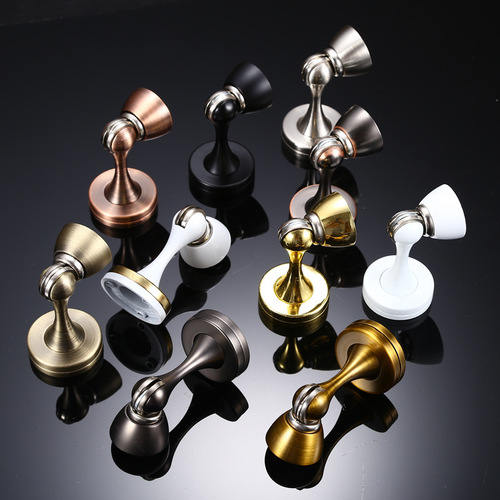 Zinc alloy thickened door absorber silent bedroom wall absorber strong magnetic door bumper door stopper manufacturer direct selling door absorber