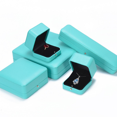 时尚T家蒂凡尼新款盒首饰盒戒指钻戒盒吊坠项链盒手镯手链盒