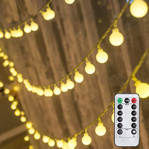 亚马逊 led小圆球灯串户外防水创意圣诞婚庆ins网红卧室装饰彩灯