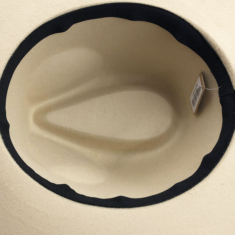 800g Weight Housewarming, Anniversary, Business, Wedding, Travel, Birthday, Festival Occasion Solid Color Pattern Unisex Gender Basic Style Khaki, Light Grey, Beige, Black Color Nihaojewelry Fashion Concave Shape Wool Woolen Big Brim Jazz Hat Wholesale 11