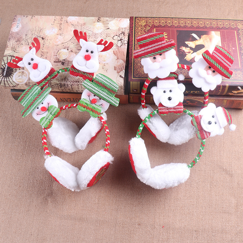 150g Weight Earmuffs Event & Party Supplies 1 Piece Quantity Christmas Cute Snowman Party Earmuffs