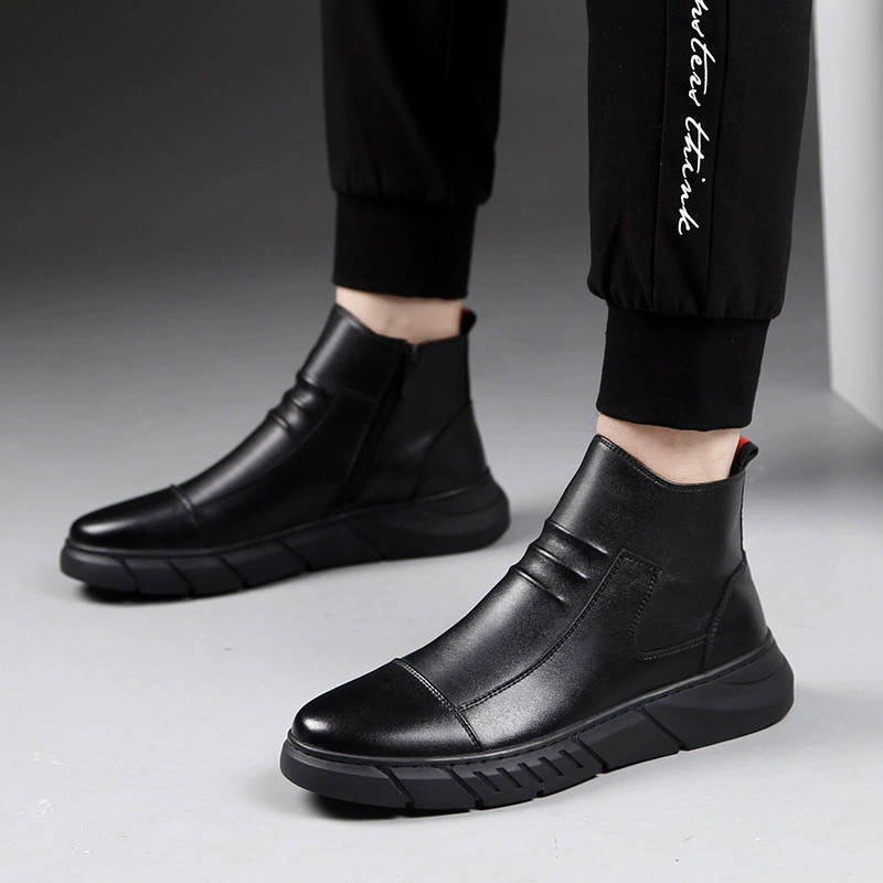 Ботинки Martin мужские кожаные осенние дышащие дезодоранты мужские с высокой помощью 2020 новая британская Корейская версия Tide универсальная мужская обувь