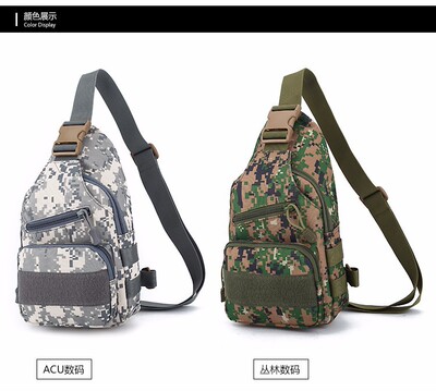 new pattern Tactical package One shoulder Chest pack USB Banding Water Bottle Chest pack IPAD Inclined shoulder bag outdoors Diagonal package