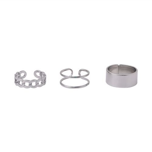 Japanese-style 925 Sterling Silver Ring Retro Women's Fashion Personality Unique Heart-shaped Index Finger Instagram Trendy Internet Popular Minimalist Style Tail Ring