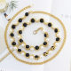 Women's Korean-style sweet pearl inlaid waist chain dress hook metal decorative thin belt women's seven a generation of hair