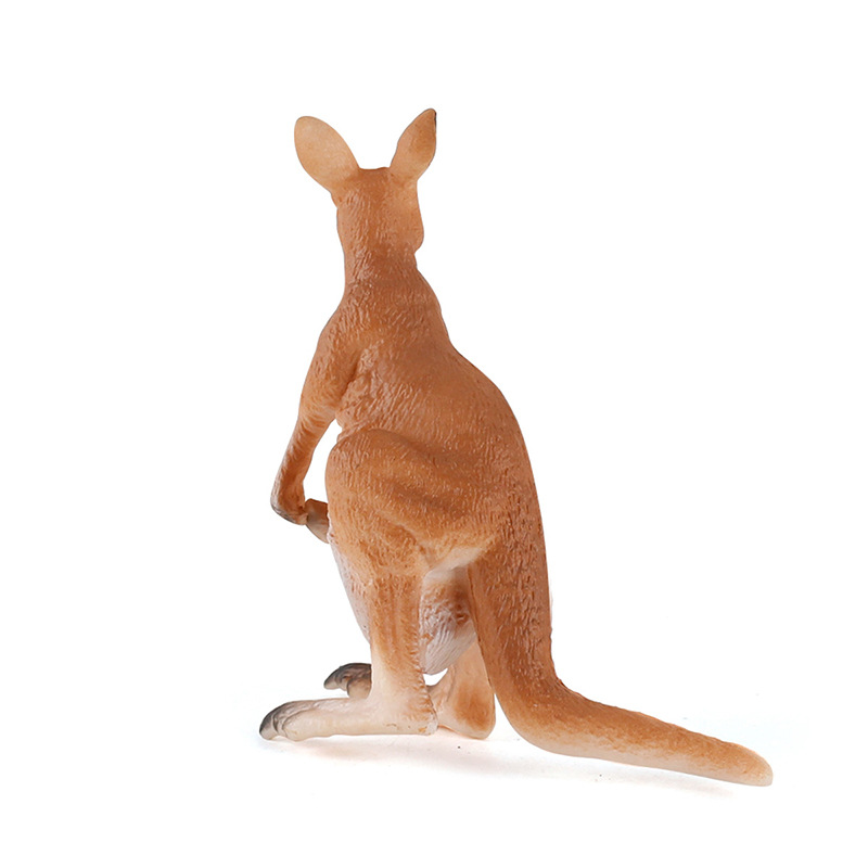 Modelo animal de bosque sólido transfronterizo para niños simulación modelo australiano Madre Canguro educación temprana decoración mano juguete