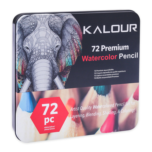 Manufacturer's new product 72-color painting water-soluble colored lead professional adult painting graffiti filling 72-color iron box set
