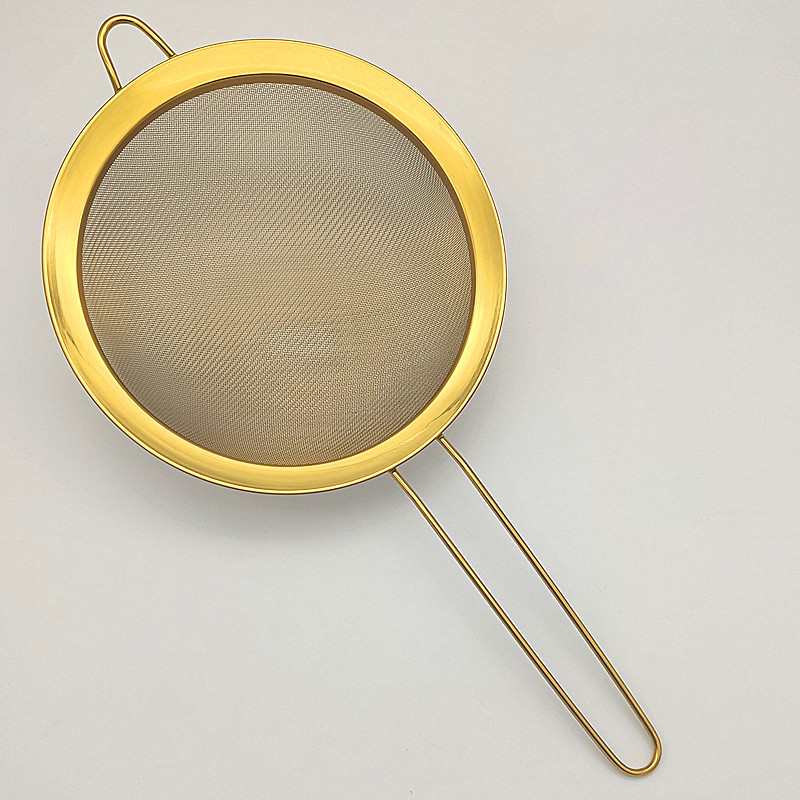 Nuevo filtro de malla de aceite Filtro de residuos de leche de soja fina tamiz de harina de mano Selección de Nido de Pájaro lana jugo de fuga aceite pesca titanio oro