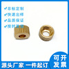 Non-standard customized Injection molding Nut machining Knurled brass nut one word Nut Joint Free proofing