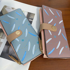 Women's Fashion Wallet, Leisure Long-handled Clasp Handbag, Cross-border Dropshipping Zipper Clasp Wallet, Card Holder for Women