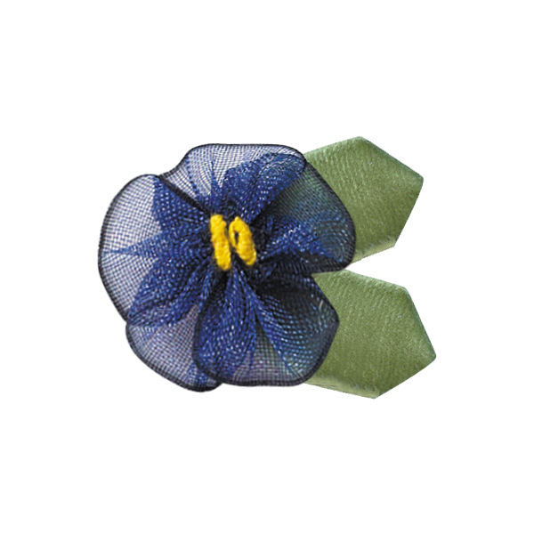 En stock poliéster cinta pequeña flor 3,2 cm amplia Ropa Accesorios DIY material de producción con hojas Cinta pequeña flor