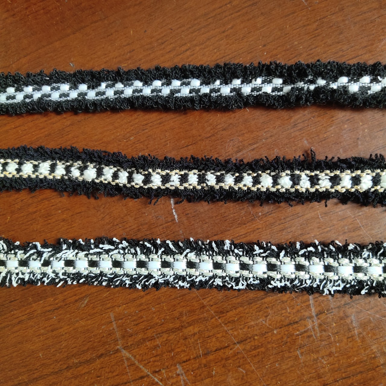 新款女装毛边织带 服装领口袖口双边卷毛织带 双钩弹力线双边流苏