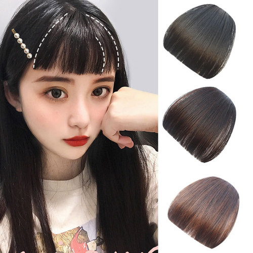 Two-dimensional bangs, Japanese airy fake bangs, retro mini eyebrow bangs, wig with bangs
