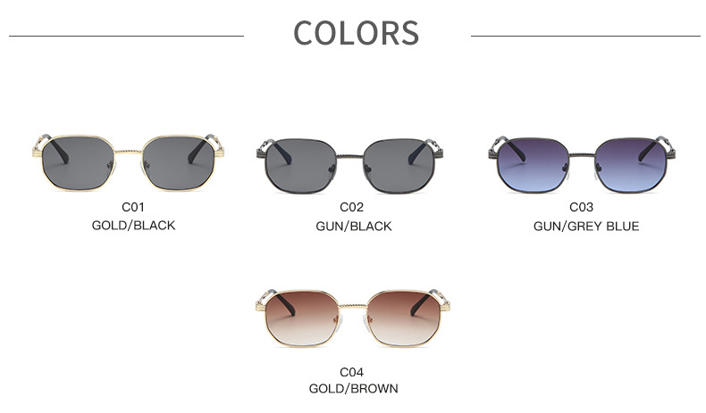 Ins Style Streetwear Solid Color Ac Square Full Frame Women's Sunglasses display picture 5