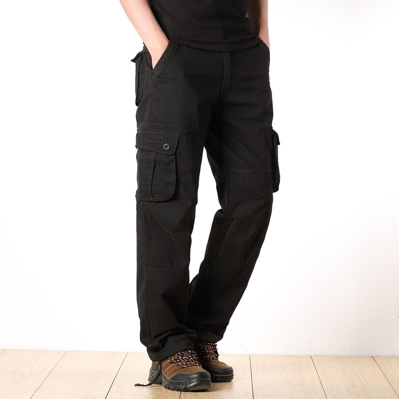 Pantalones de trabajo transfronterizos de AliExpress, pantalones de mono casual de algodón resistente al desgaste, seguro laboral juvenil, tamaño suelto