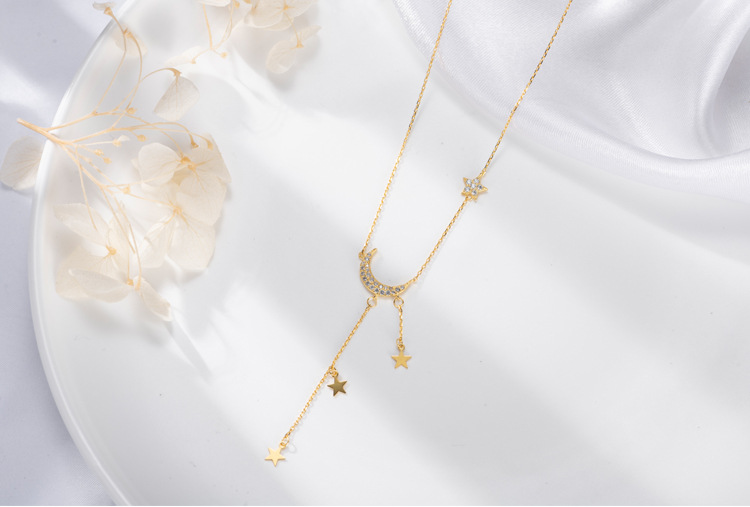 Moon Tassel Necklace