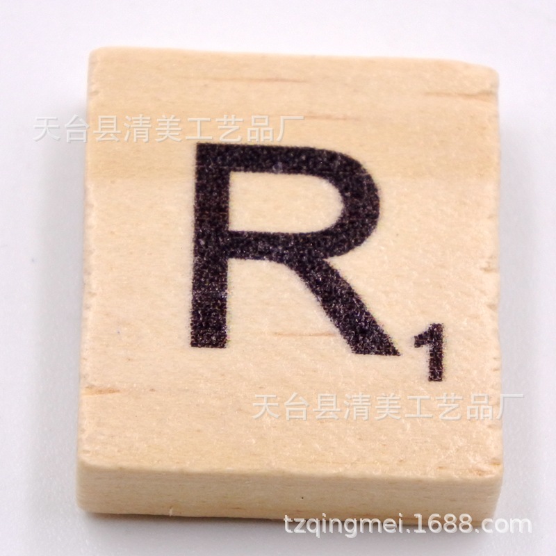 Cubo de pino 26 letras en inglés madera natural letras en inglés unidad 26 letras piezas de madera letras en inglés