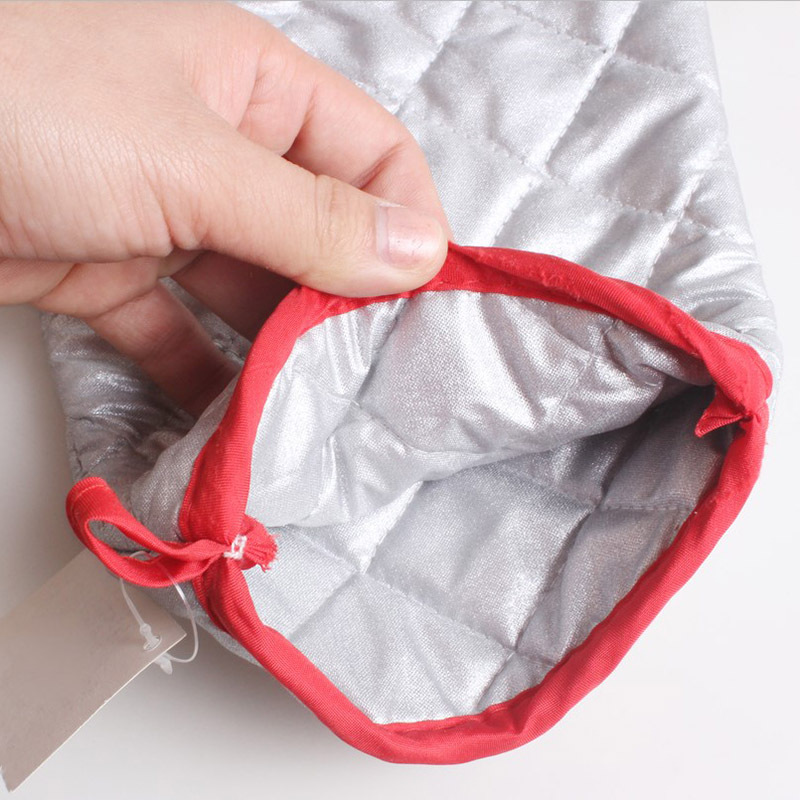 Los fabricantes suministran guantes de barbacoa engrosados horno de microondas guantes anti-calor resistente al calor aislamiento térmico horno guantes de algodón