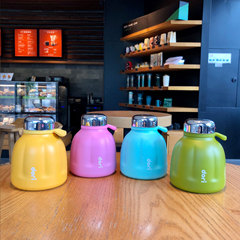 Thermos cup for women, portable, compact student water cup, simple and fresh, forest-style pumpkin water cup for men, cute cartoon girl