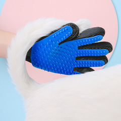 Factory direct sales cat pet cleaning grooming gloves pet grooming massage gloves silicone dog bath massage brush
