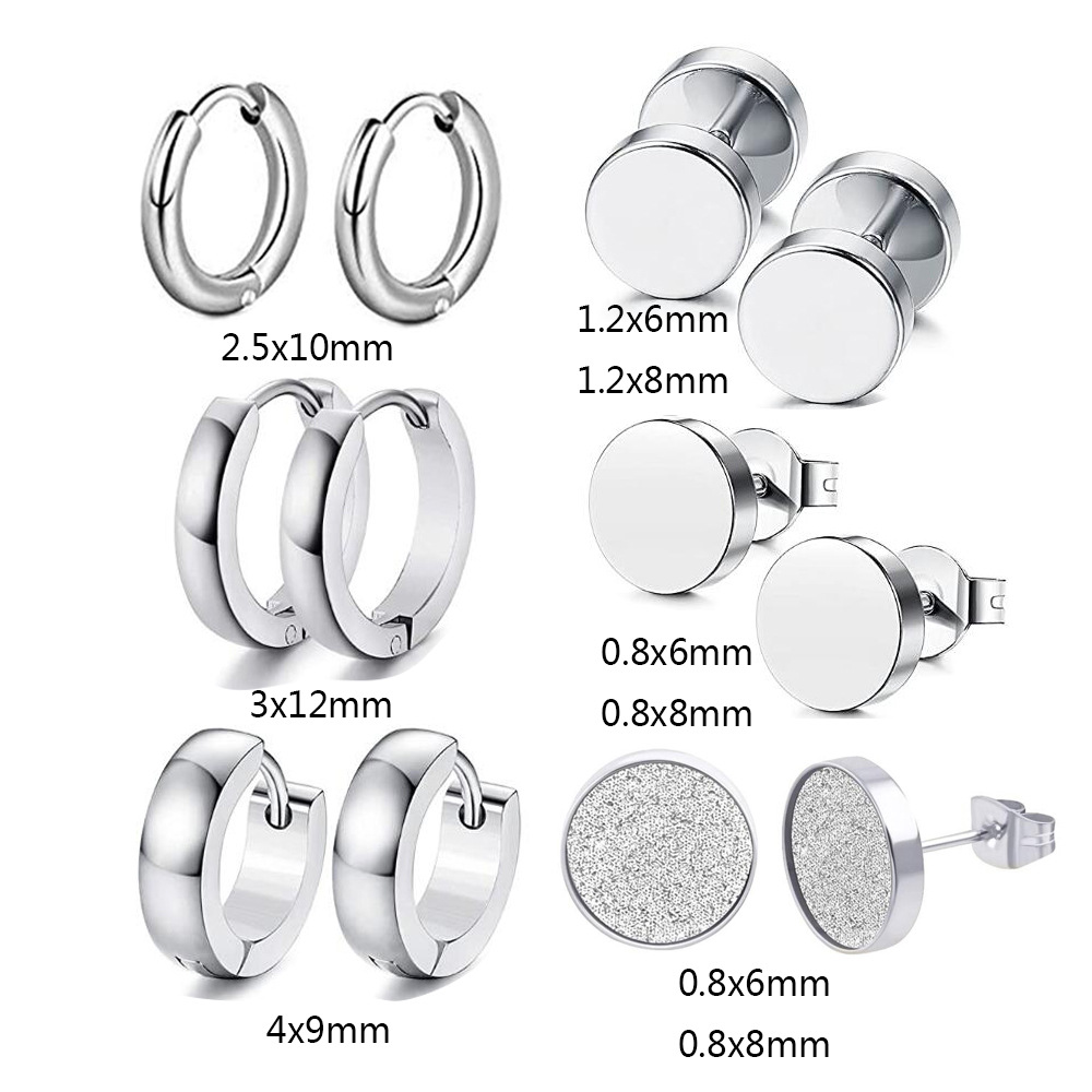 Pointed titanium steel lip stud product view