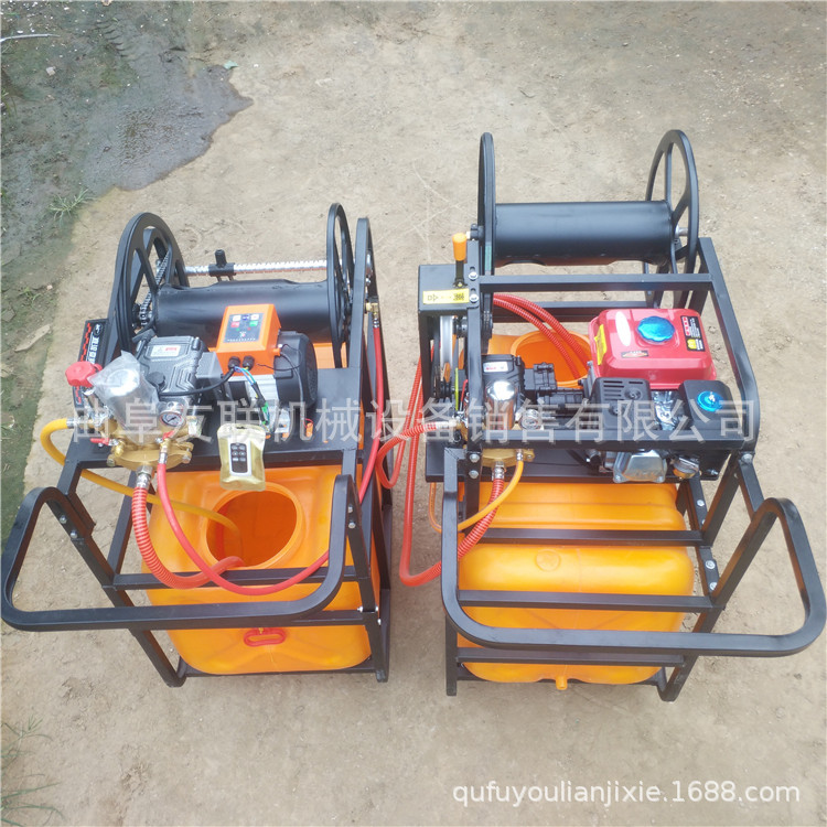 推车式园林果园打药机 手推式打药机 48伏新款电动遥控打药机  66