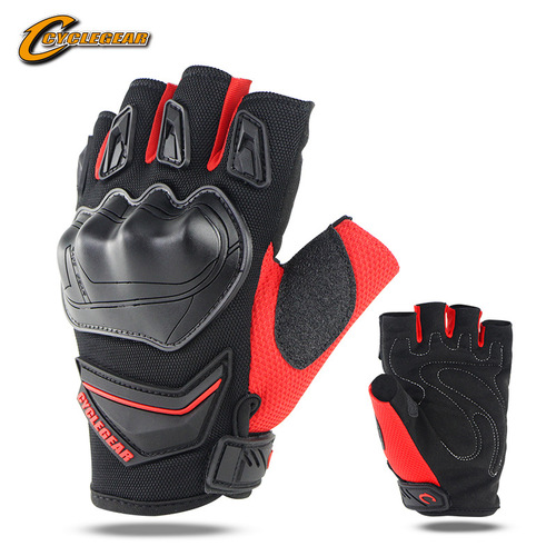 Motorcycle racing bicycle riding protective gloves men's outdoor sports equipment half-finger short gloves CG668D