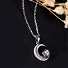 Pendant, necklace, fashionable chain, Korean style, 18 carat, simple and elegant design