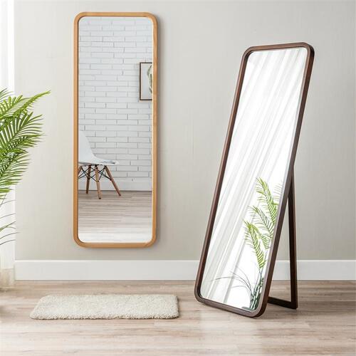 Jiayi solid wood dressing mirror floor-standing full-length mirror bedroom home fitting mirror wall-mounted home simple mirror